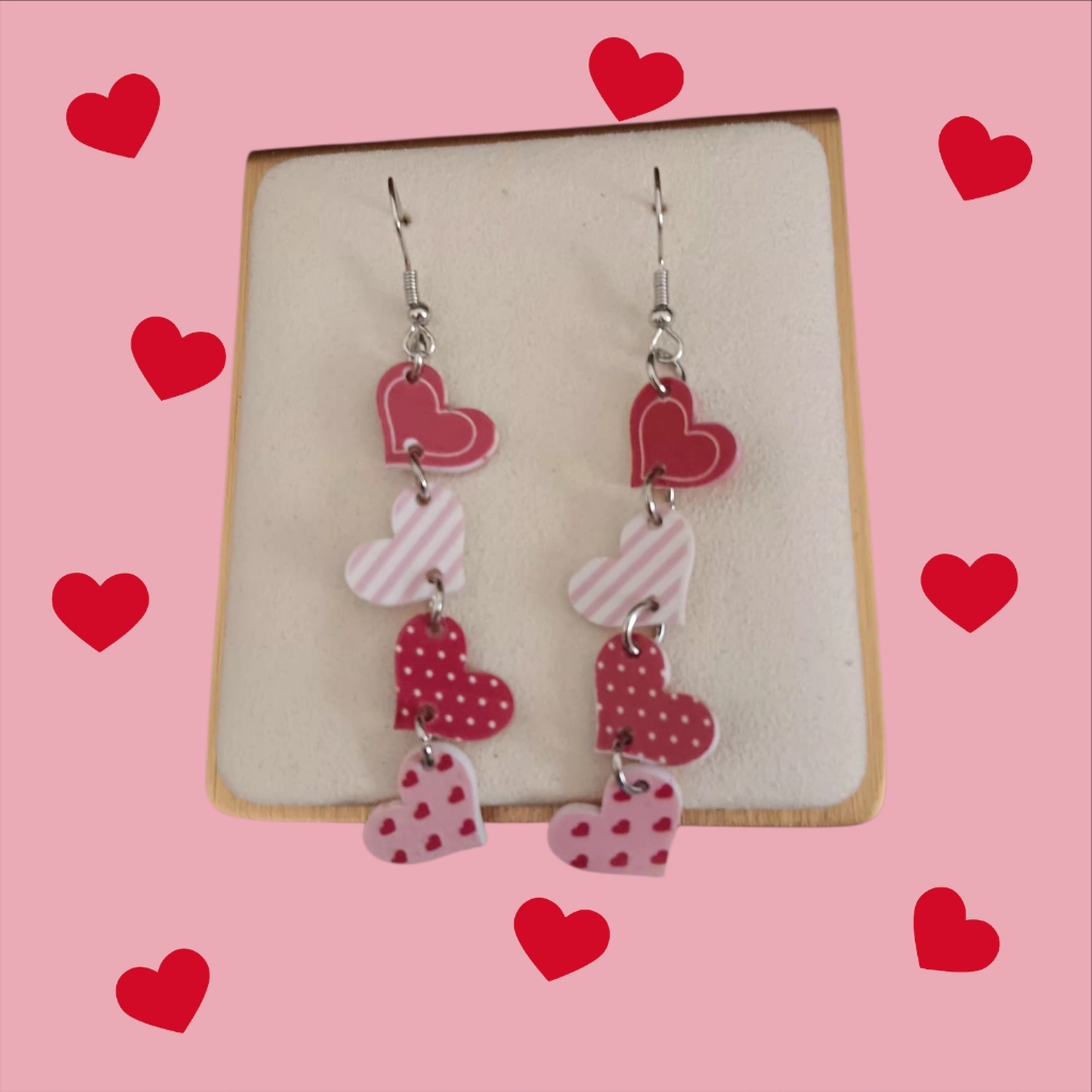 Pattern Dangle Hearts